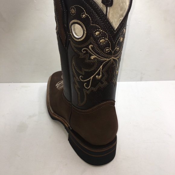 Women’s Rodeo SquareToe Brown Boot Bota Rodeo Dama - Picture 4 of 8